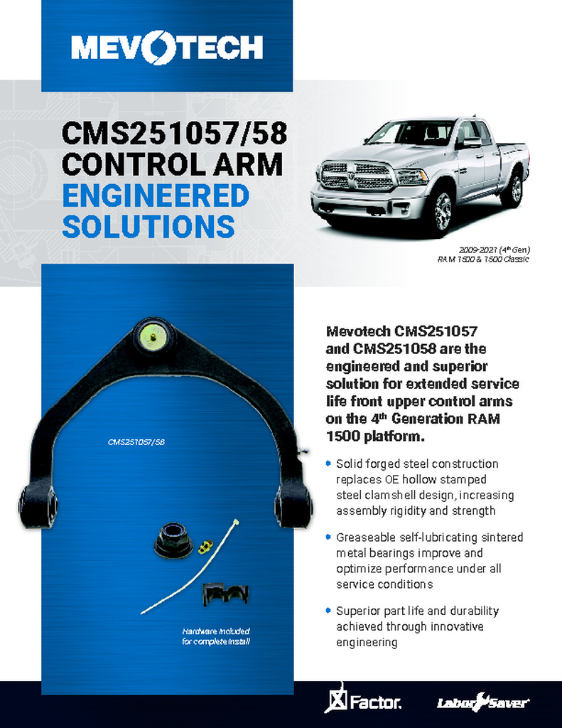 CMS251057/58 CONTROL ARM ENGINEERED SOLUTIONS
