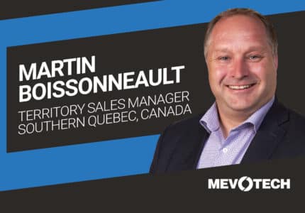 MEVOTECH APPOINTS MARTIN BOISSONNEAULT AS TERRITORY SALES MANAGER, SOUTHERN QUEBEC, CANADA