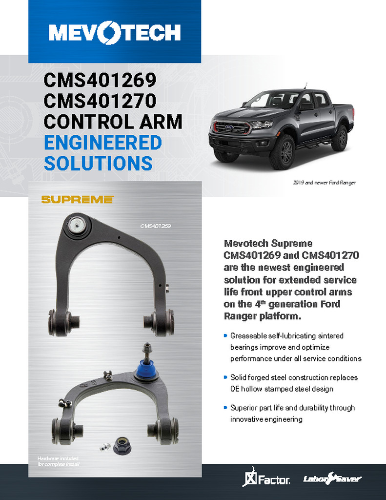 CMS401269/CMS401270 CONTROL ARM ENGINEERED SOLUTIONS