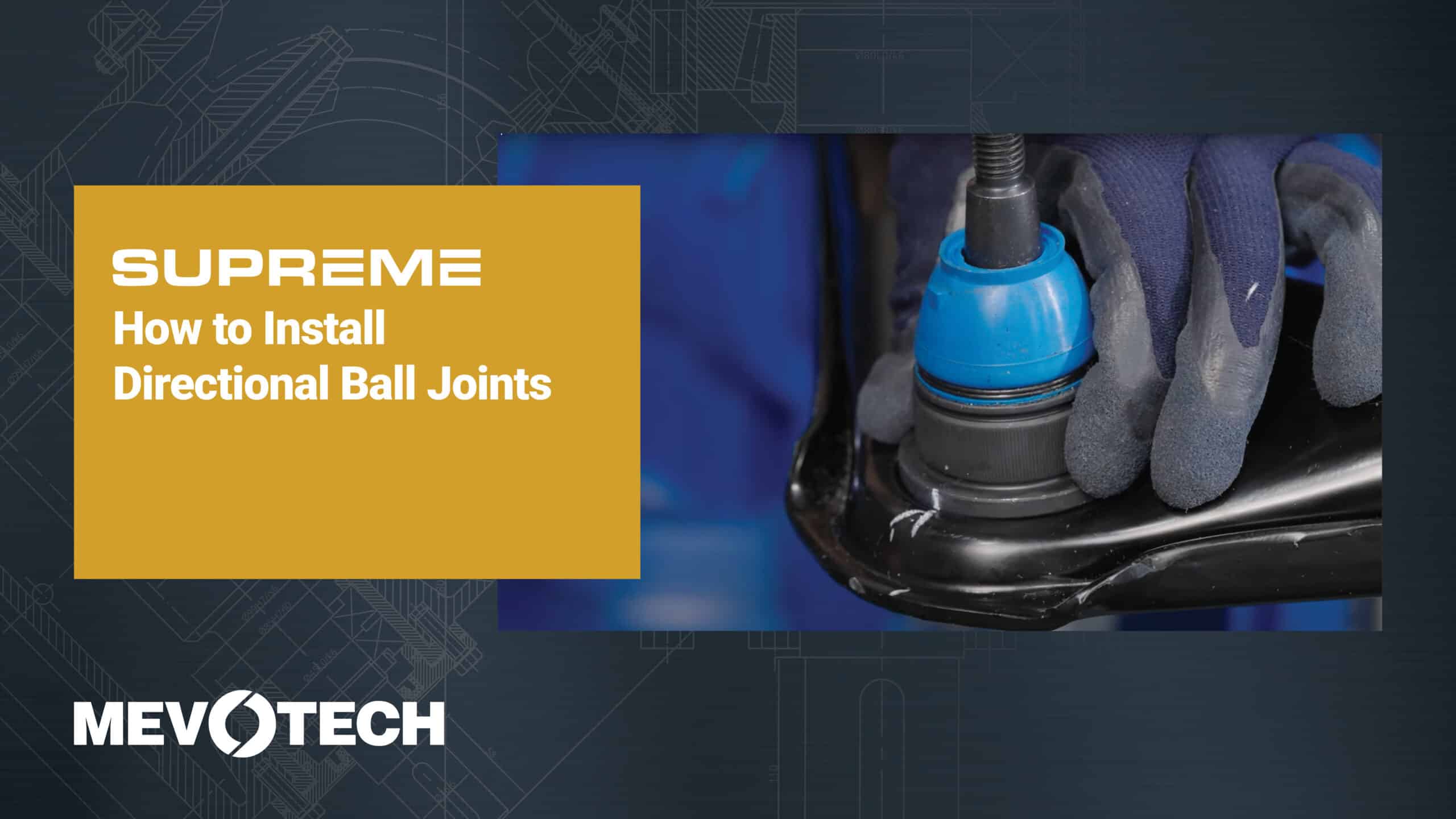 How To Install Supreme Directional Ball Joints