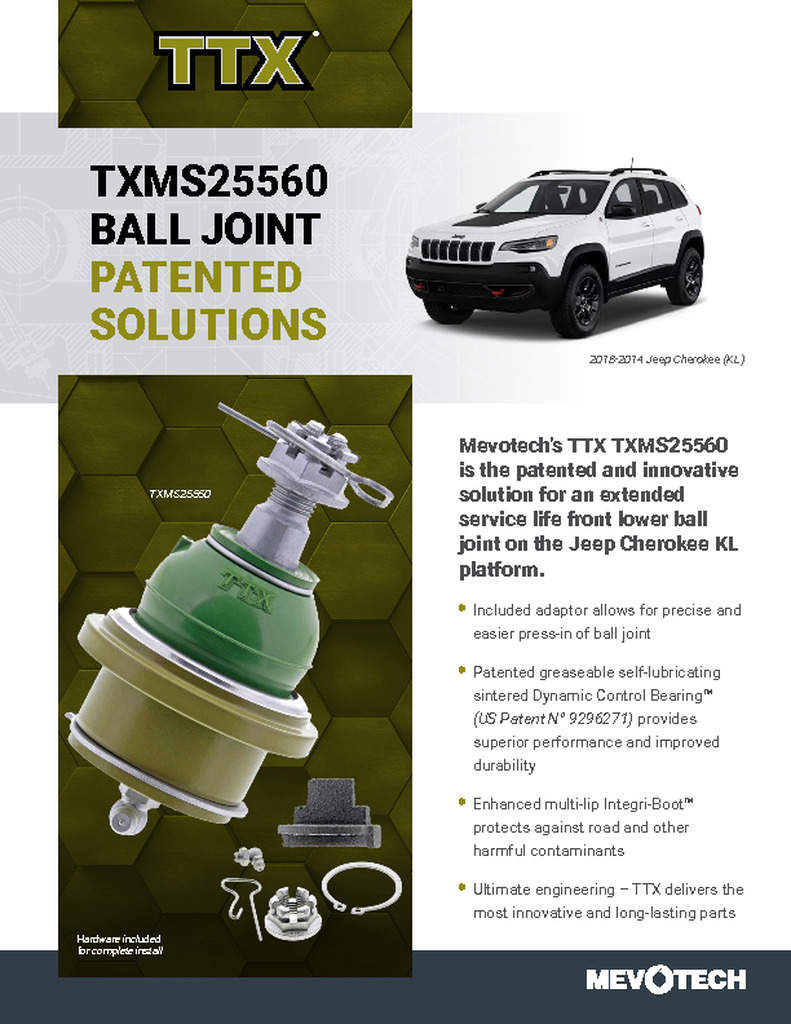 TXMS25560 BALL JOINT PATENTED SOLUTIONS