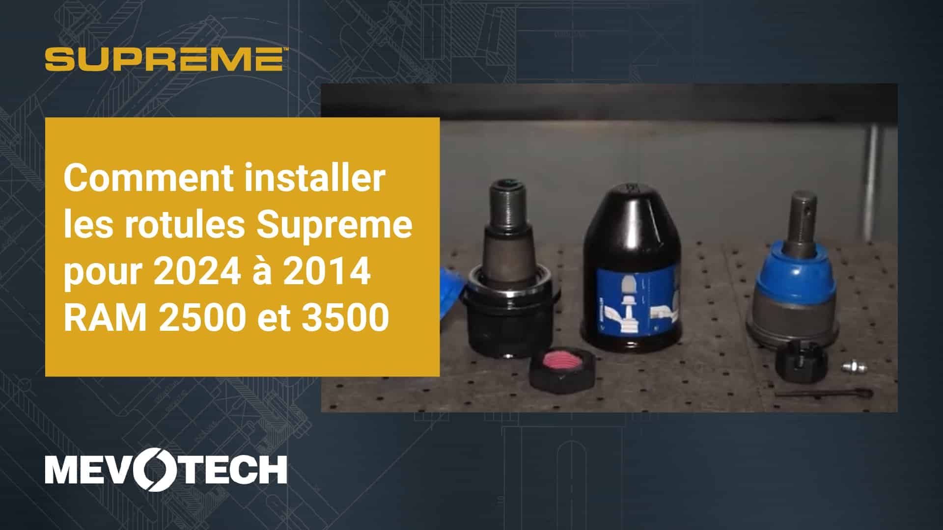 Cómo instalar rótulas Supreme para RAM 2500 3500 2024-2014