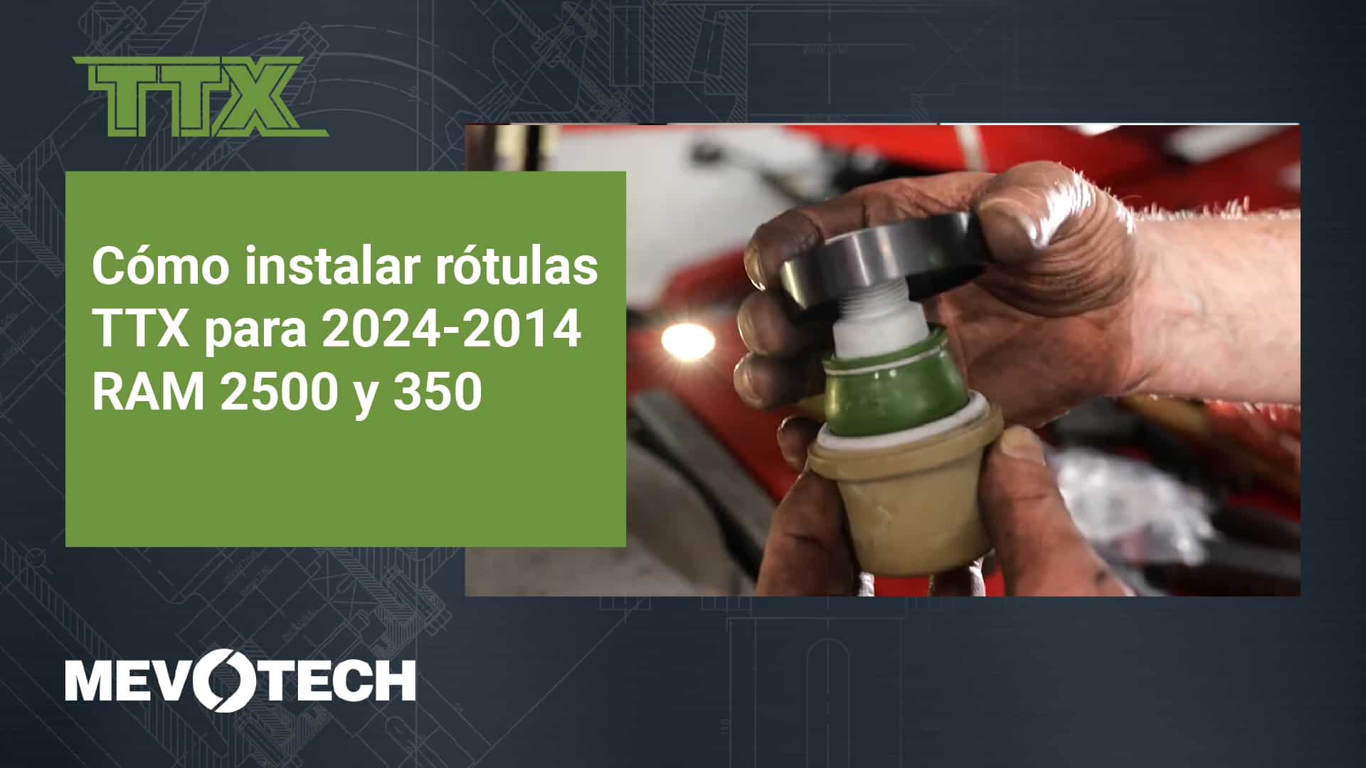 Cómo instalar rótulas TTX para RAM 2500 3500 2024-2014