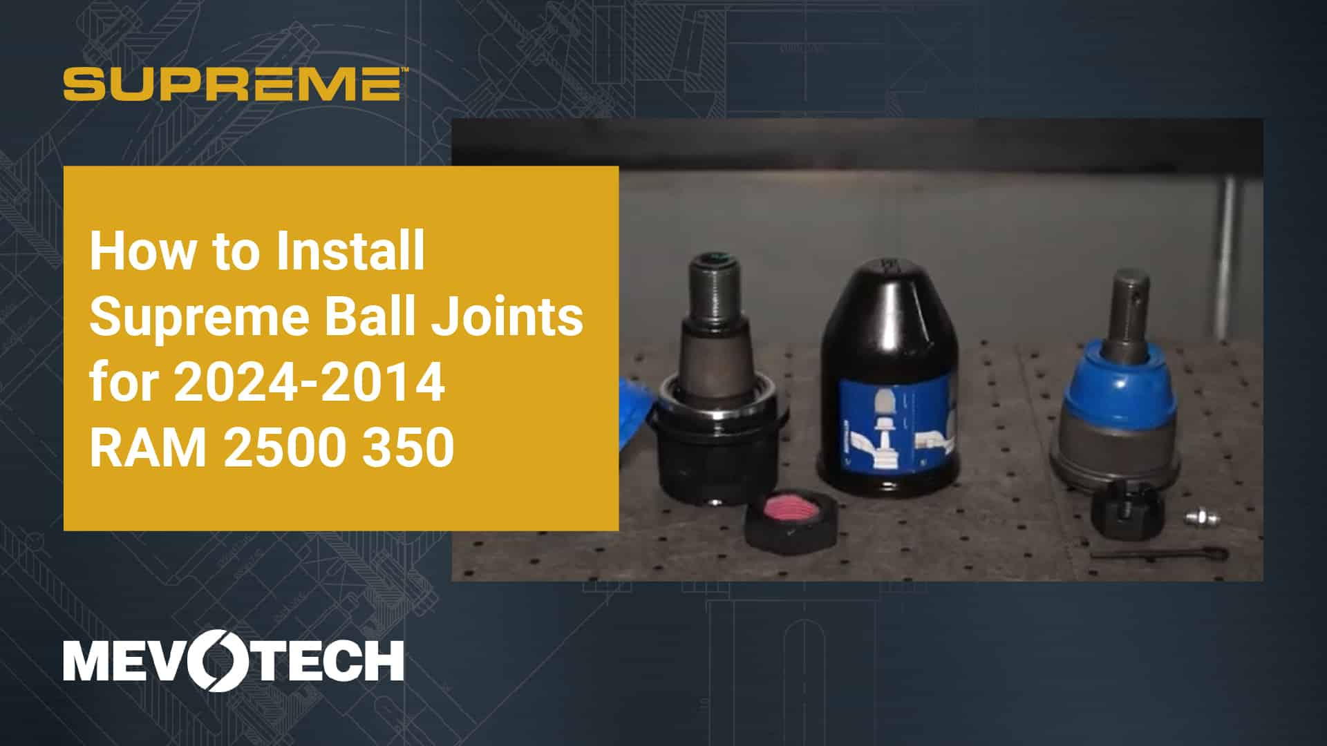 How to Install Supreme Ball Joints for 2024-2014 RAM 2500 3500