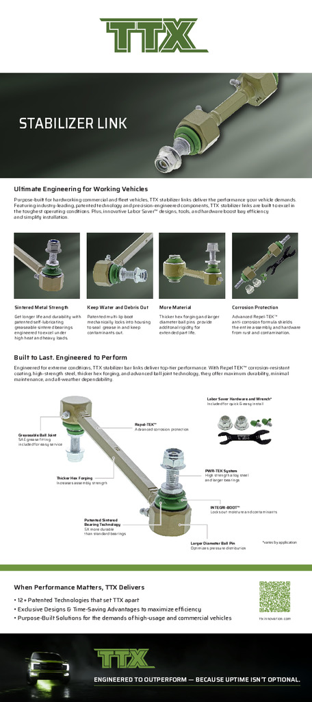 TTX Stabilizer Links Performance Advantage EN
