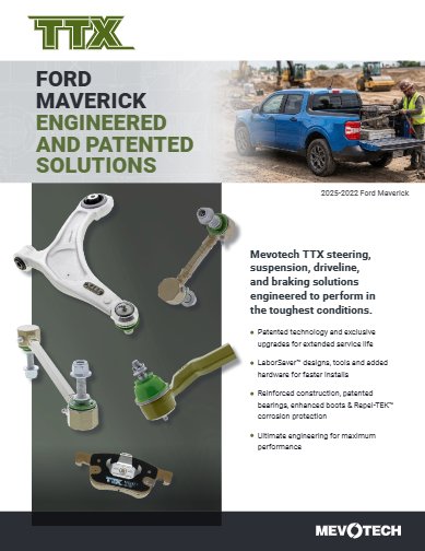 TTX Coverage for 2025-2022 Ford Maverick