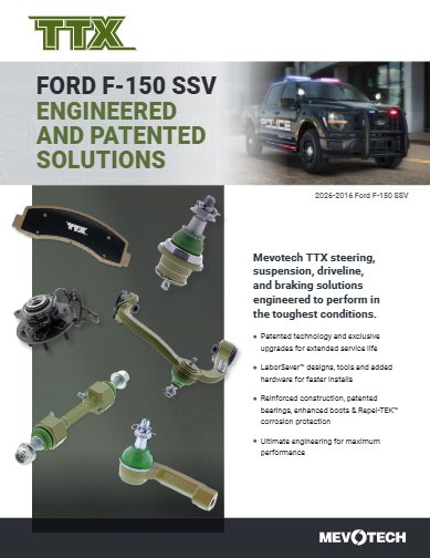TTX Coverage for 2026-2016 Ford F-150 SSV