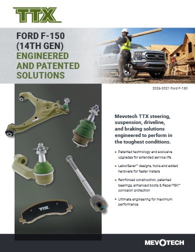 TTX Coverage for 2026-2021 Ford F-150 14th Gen