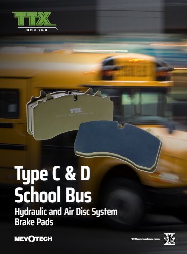 TTX Hydraulic and Air Disc Brake Pads for School Bus Type C&D